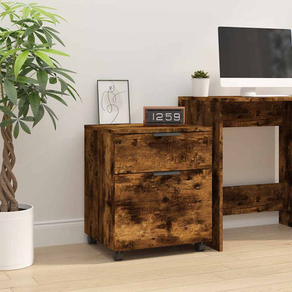 File Cabinet | Smoked Oak | Engineered Wood | Regular