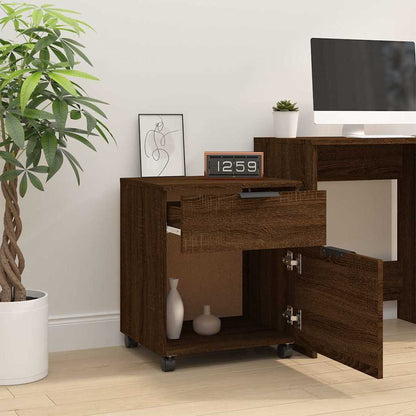 File Cabinet | Brown oak | Engineered wood | Medium | File Cabinet