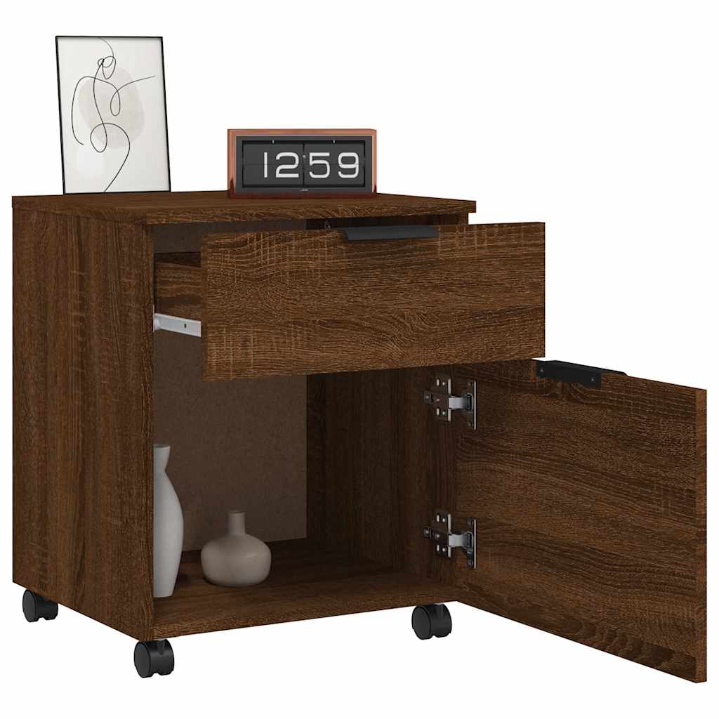 File Cabinet | Brown oak | Engineered wood | Medium | File Cabinet