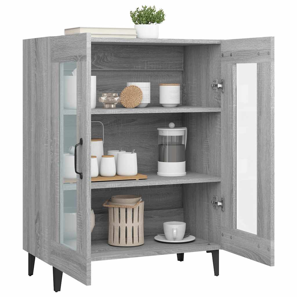 Sideboard Grey Sonoma 69.5x34x90 cm Engineered Wood