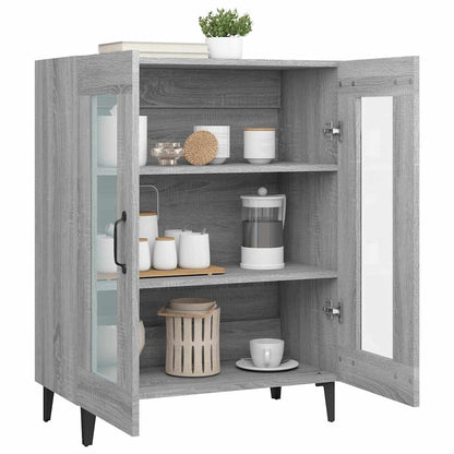 Sideboard Grey Sonoma 69.5x34x90 cm Engineered Wood