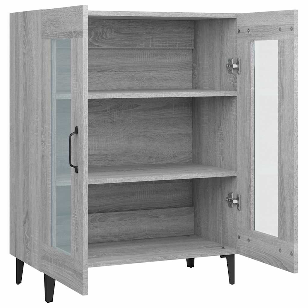 Sideboard Grey Sonoma 69.5x34x90 cm Engineered Wood