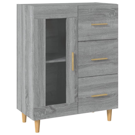 Sideboard Grey Sonoma 69,5x34x90 cm Engineered Wood