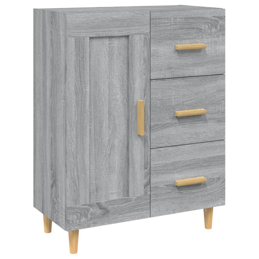 Sideboard Grey Sonoma 69.5x34x90 cm Engineered Wood