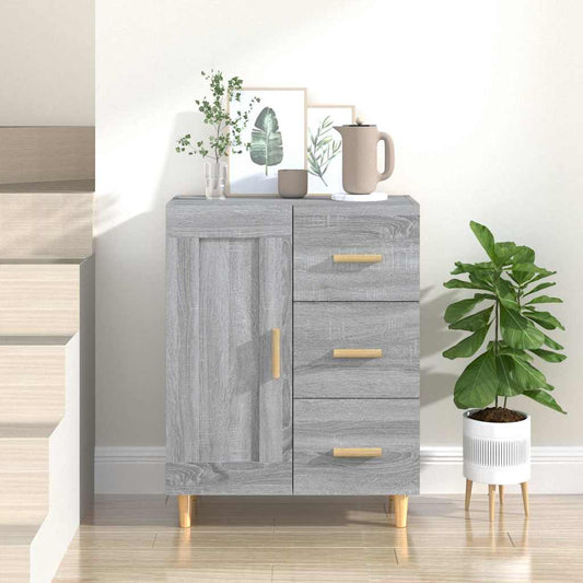 Sideboard Grey Sonoma 69.5x34x90 cm Engineered Wood
