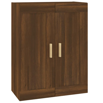 Wall Cabinet Brown Oak 69.5x32.5x90 cm Engineered Wood