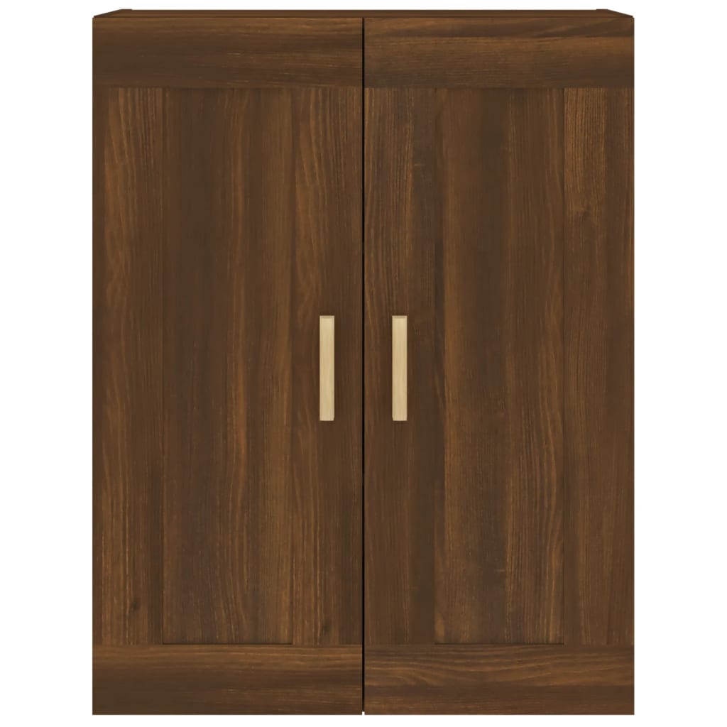 Wall Cabinet Brown Oak 69.5x32.5x90 cm Engineered Wood