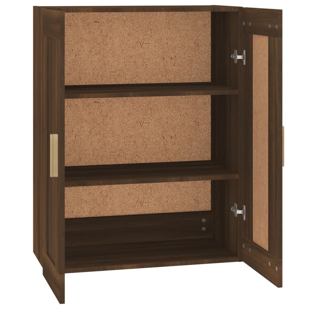 Wall Cabinet Brown Oak 69.5x32.5x90 cm Engineered Wood