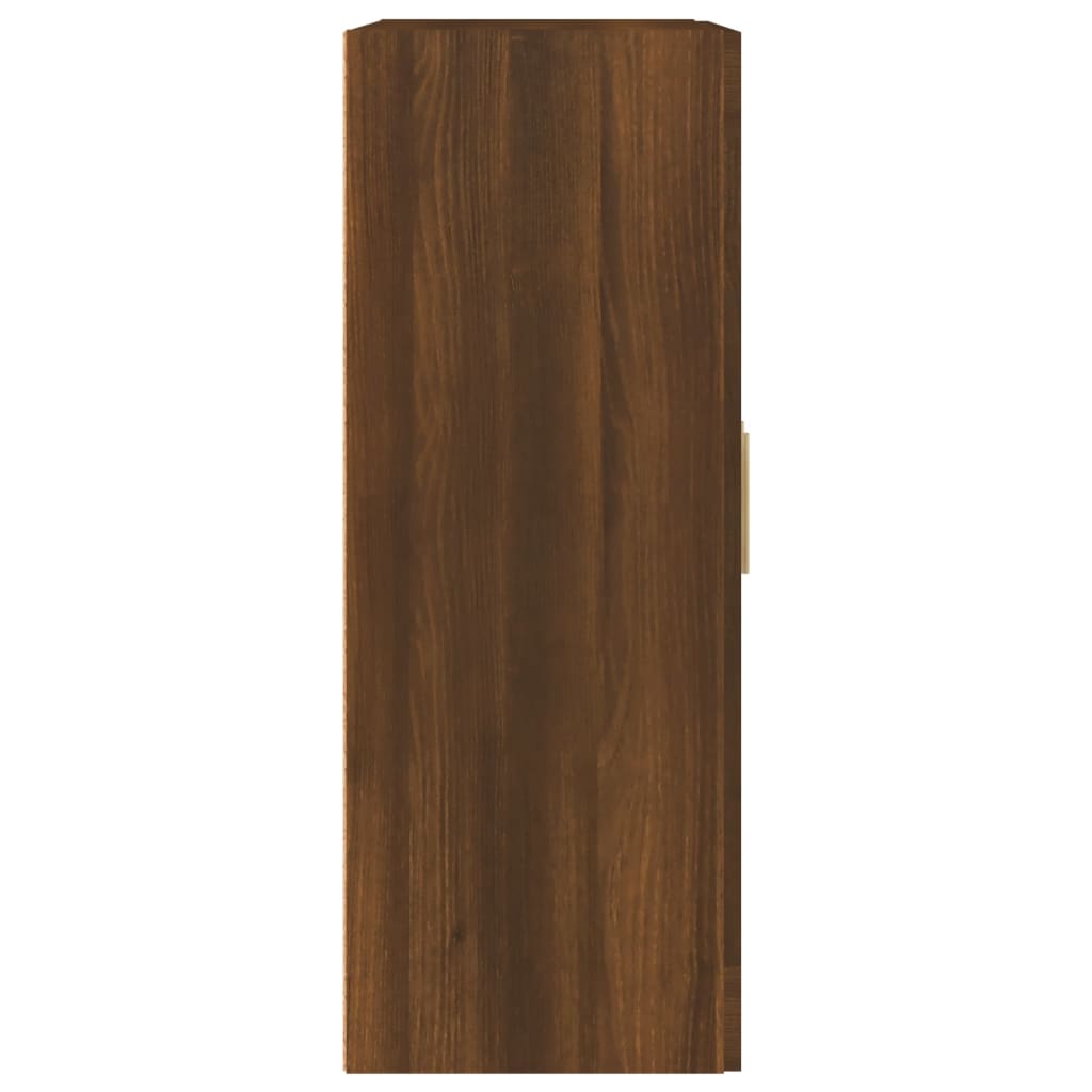 Wall Cabinet Brown Oak 69.5x32.5x90 cm Engineered Wood