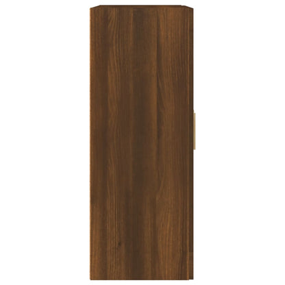 Wall Cabinet Brown Oak 69.5x32.5x90 cm Engineered Wood