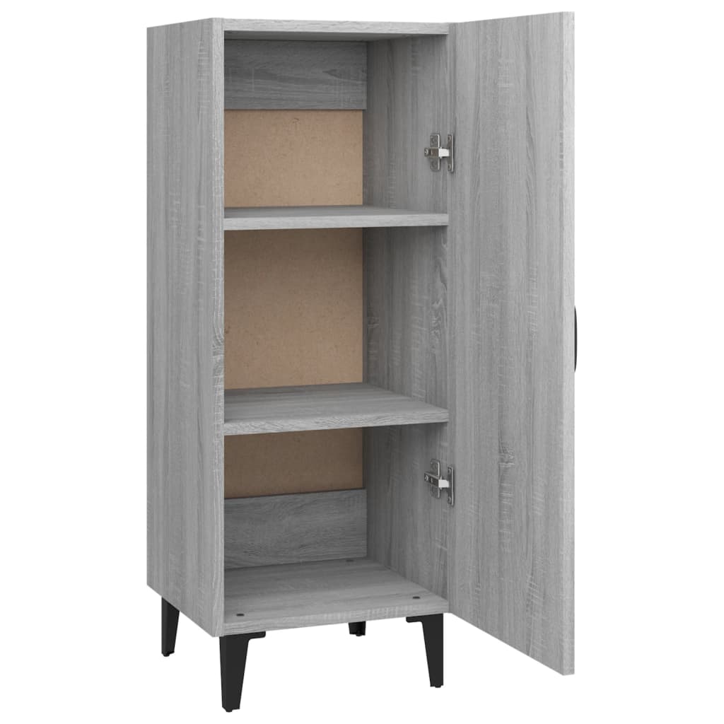 Sideboard Grey Sonoma 34.5x34x90 cm Engineered Wood