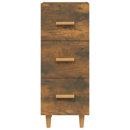 Sideboard Smoked Oak 34.5x34x90 cm Engineered Wood