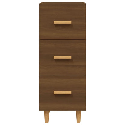 Sideboard Brown Oak 34.5x34x90 cm Engineered Wood