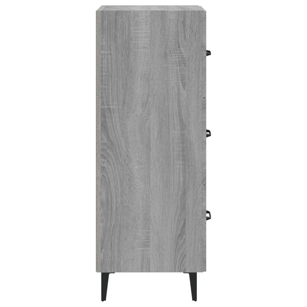 Sideboard Grey Sonoma 34.5x34x90 cm Engineered Wood