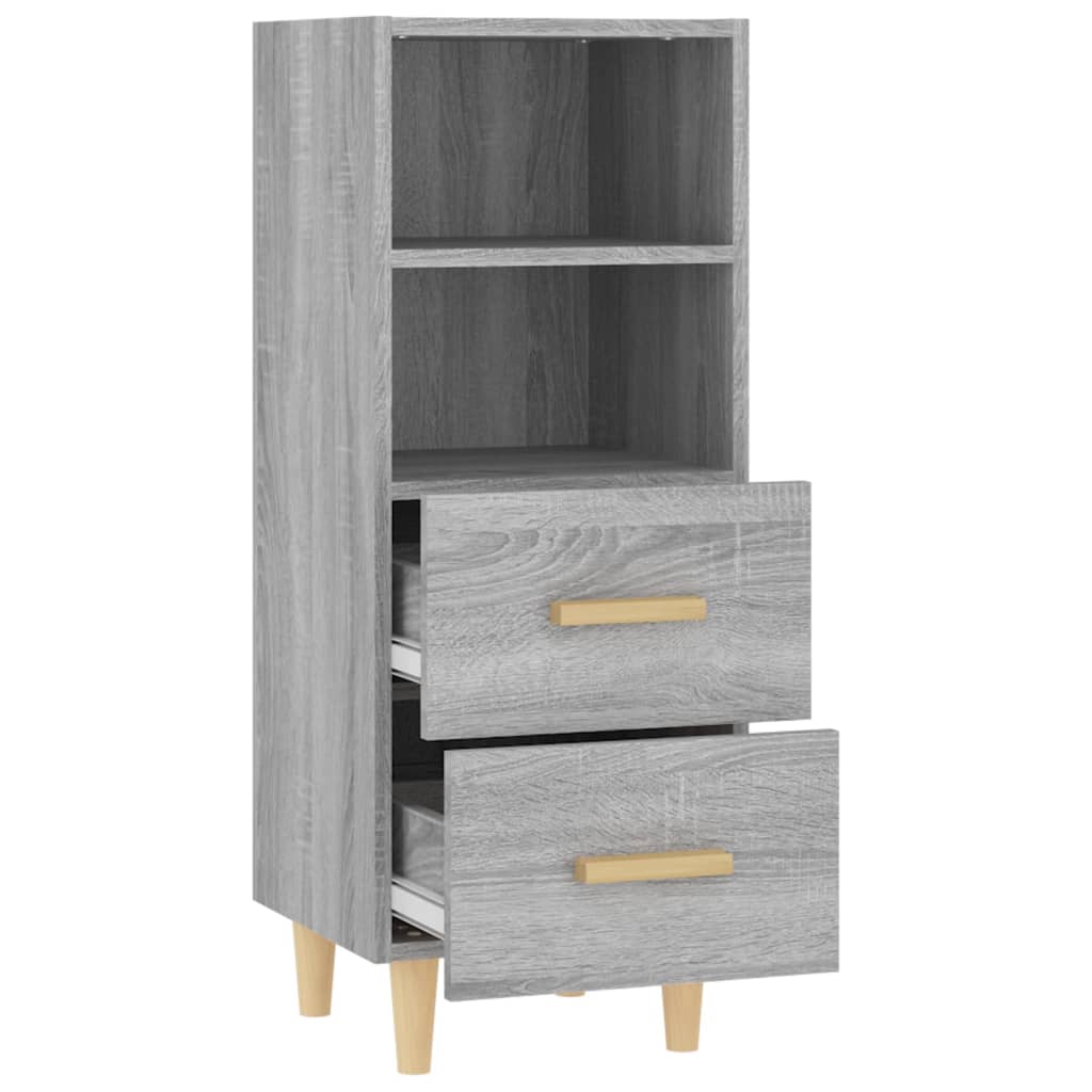 Sideboard Grey Sonoma 34.5x34x90 cm Engineered Wood