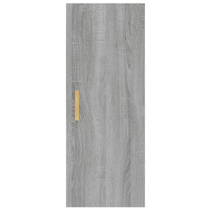 Wall Cabinet Grey Sonoma 34.5x34x90 cm Engineered Wood