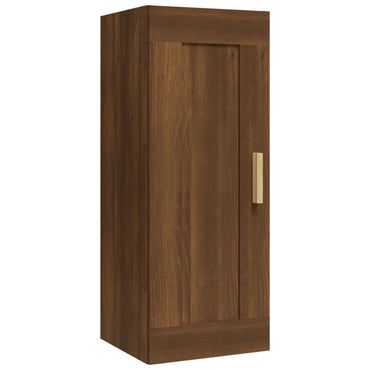 Wall Cabinet Brown Oak 35x34x90 cm Engineered Wood