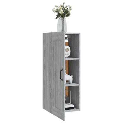 Hanging Cabinet Grey Sonoma 35x34x90 cm Engineered Wood