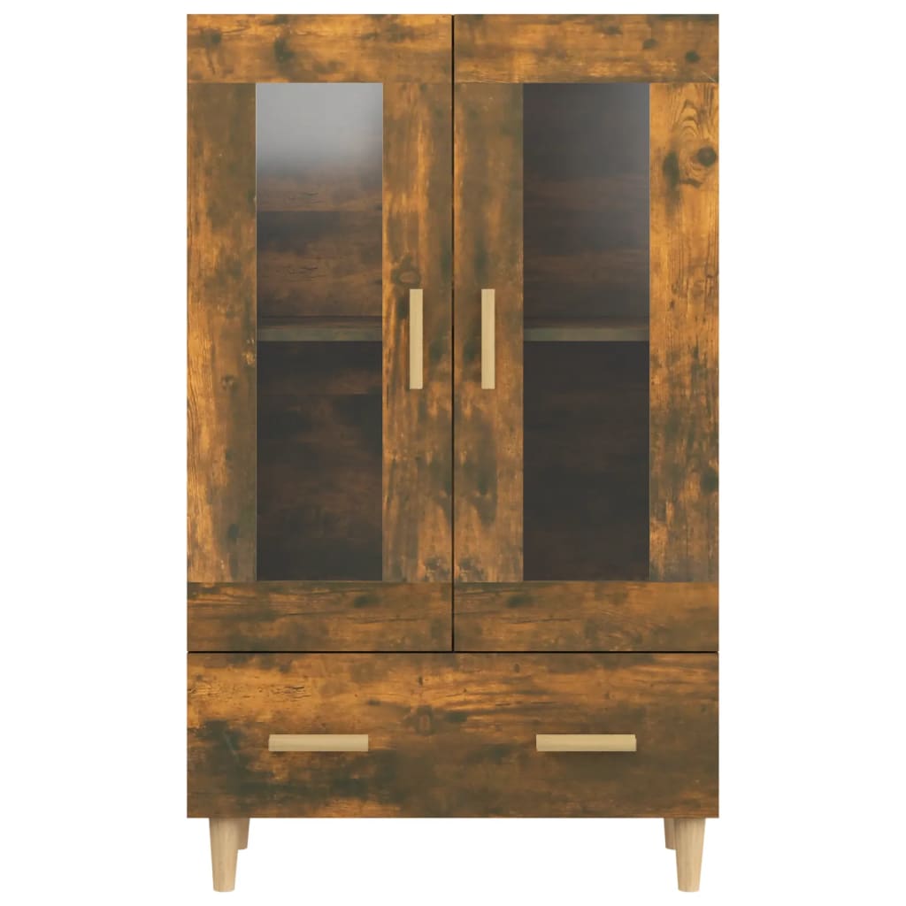 Highboard Smoked Oak 70x31x115 cm Engineered Wood