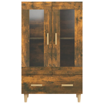 Highboard Smoked Oak 70x31x115 cm Engineered Wood