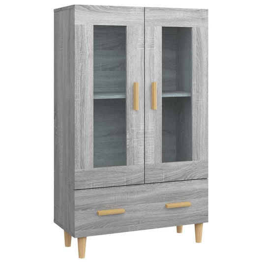 Highboard Grey Sonoma 70x31x115 cm Engineered Wood