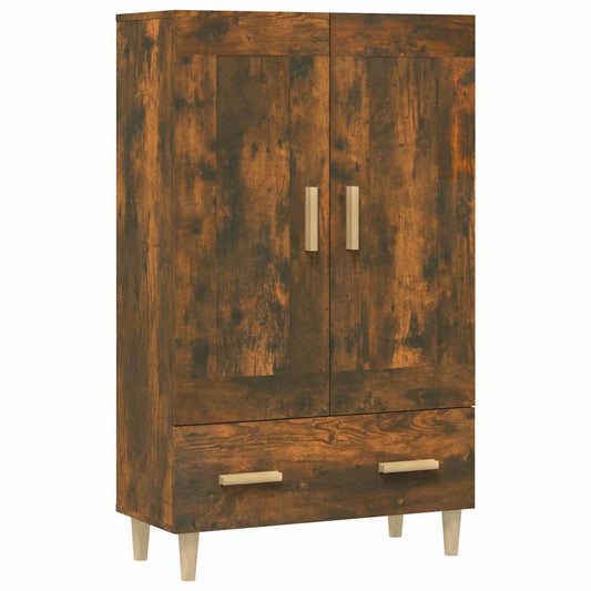 Highboard Smoked Oak 70x31x115 cm Engineered Wood