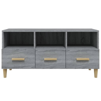 TV Cabinet Grey Sonoma 102x36x50 cm Engineered Wood