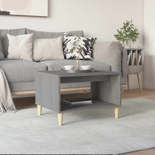 Coffee Table Grey Sonoma 60x50x40 cm Engineered Wood