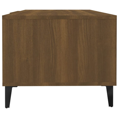 Coffee Table Brown Oak 102x50x40 cm Engineered Wood