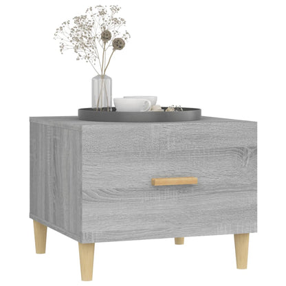 Coffee Table Grey Sonoma 50x50x40 cm Engineered Wood