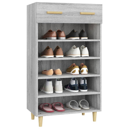 Shoe Cabinet Grey Sonoma 60x35x105 cm Engineered Wood