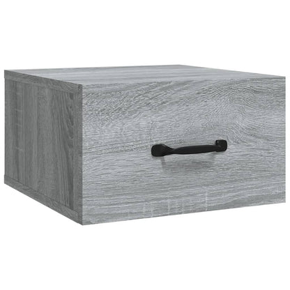 Wall-mounted Bedside Cabinet Grey Sonoma 35x35x20 cm