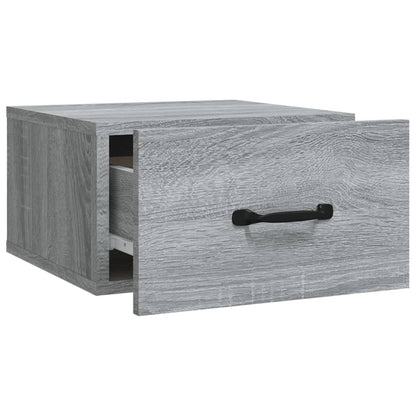 Wall-mounted Bedside Cabinet Grey Sonoma 35x35x20 cm