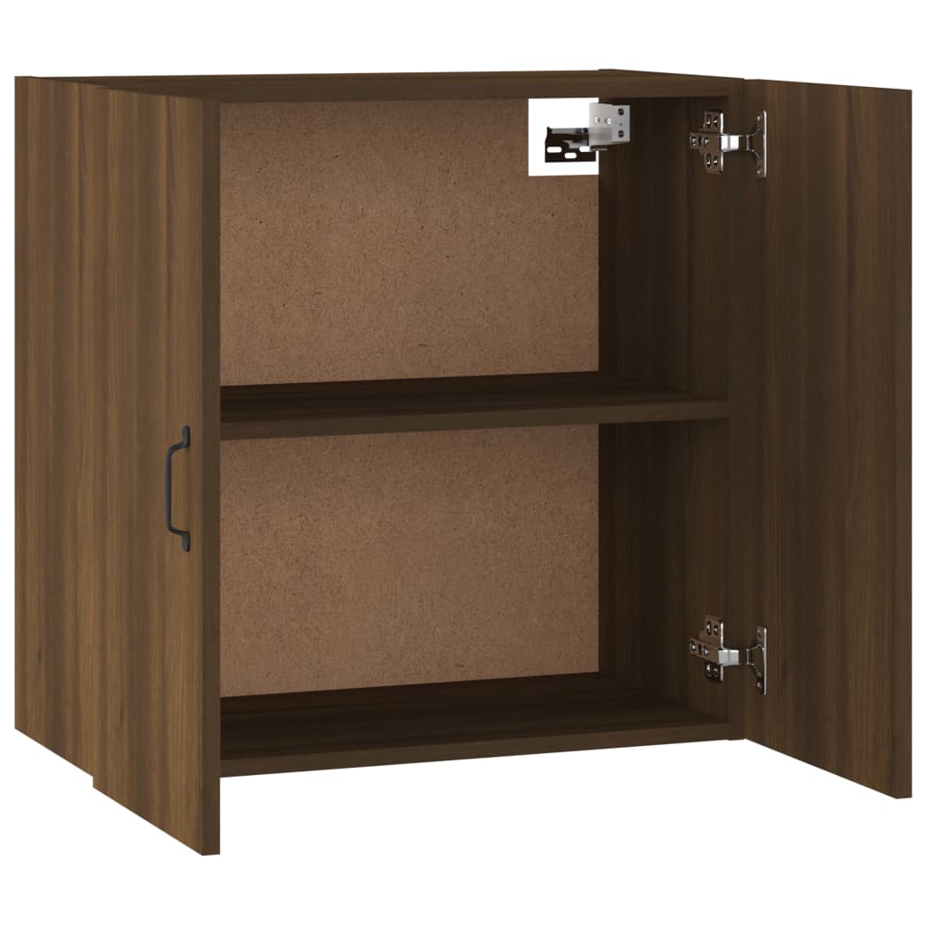 Floating Cabinet | Brown Oak | Engineered Wood | 60x31x60 cm