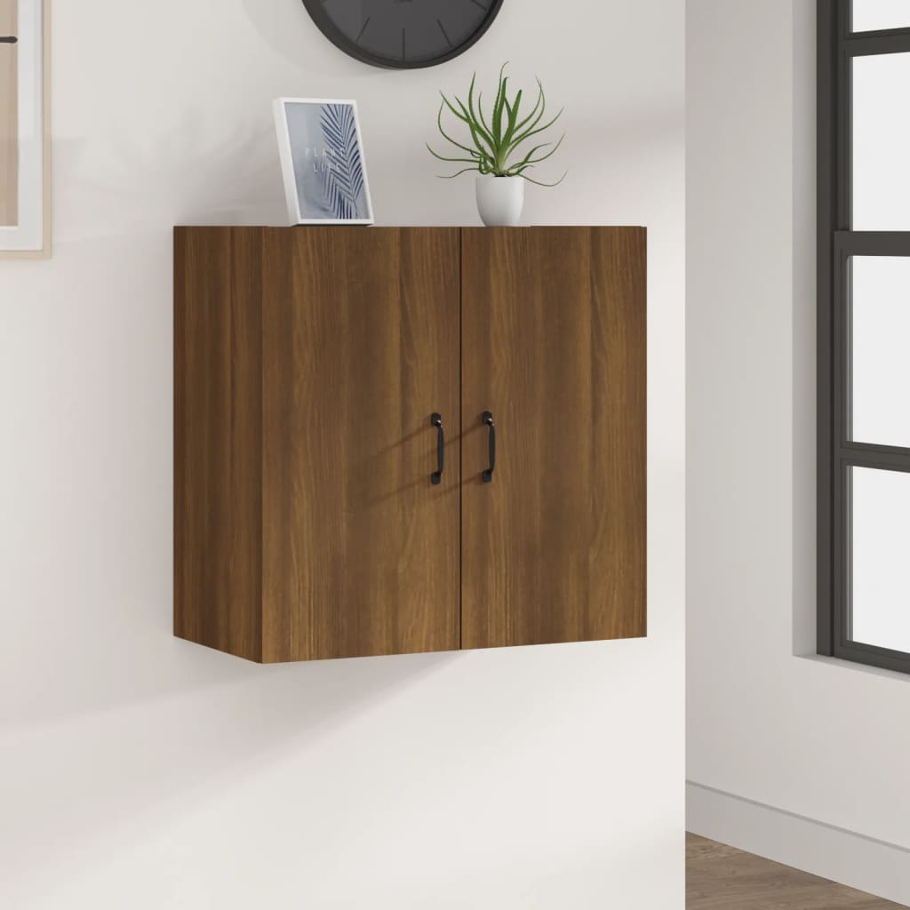 Floating Cabinet | Brown Oak | Engineered Wood | 60x31x60 cm