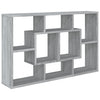 Wall Shelf Grey Sonoma 85x16x52.5 cm Engineered Wood