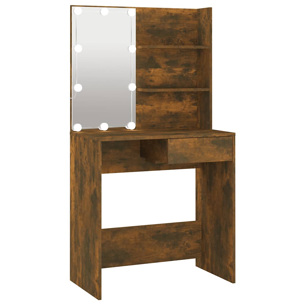 Dressing Table | Smoked Oak | Engineered Wood, Acrylic | Medium