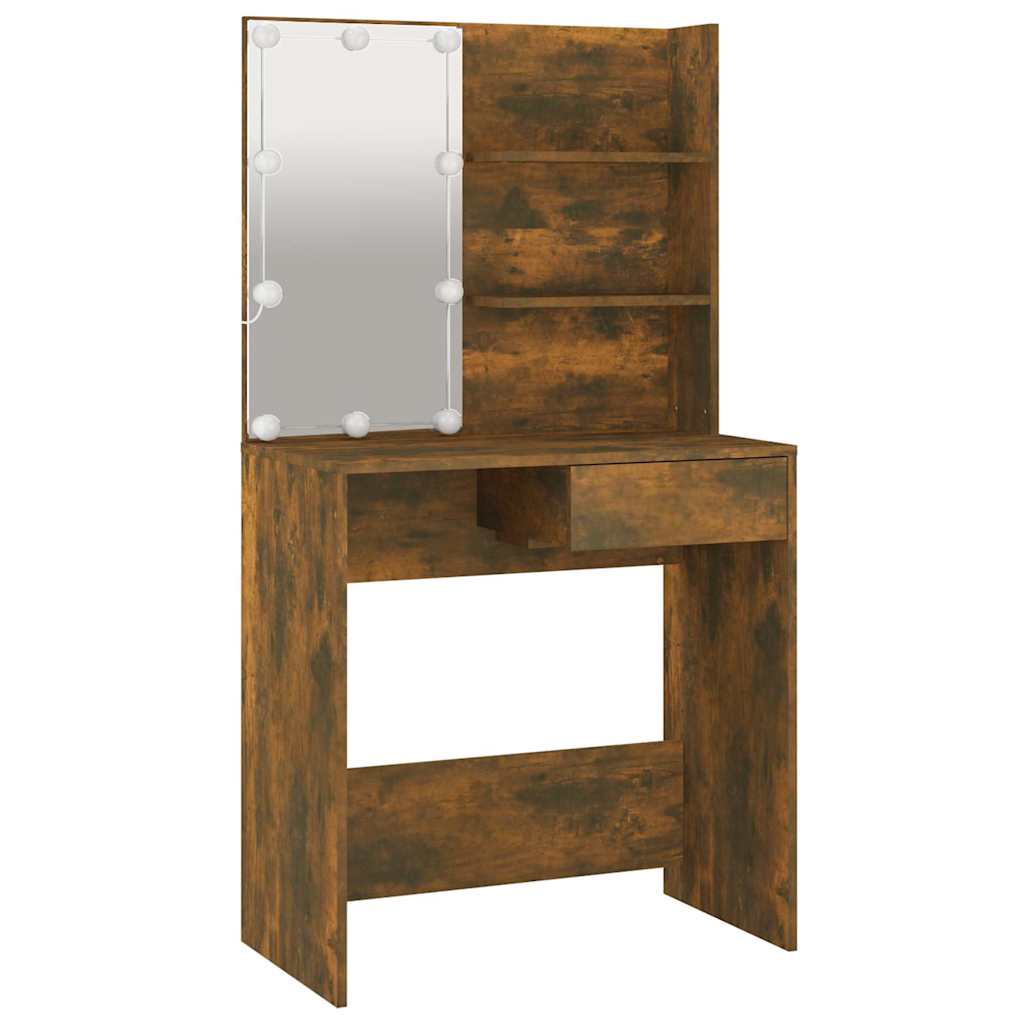 Dressing Table | Smoked Oak | Engineered Wood, Acrylic | Medium