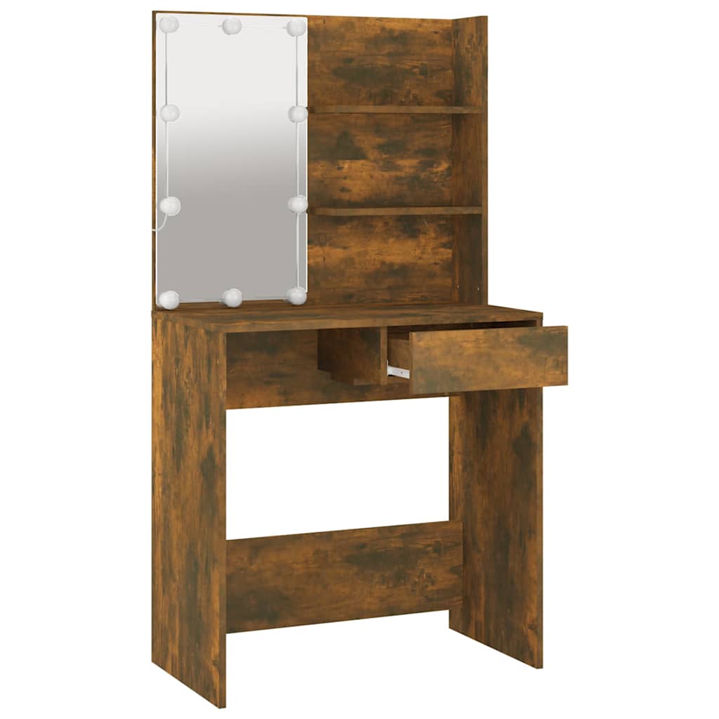 Dressing Table | Smoked Oak | Engineered Wood, Acrylic | Medium