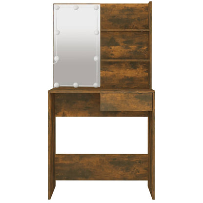Dressing Table | Smoked Oak | Engineered Wood, Acrylic | Medium