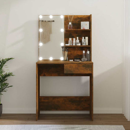 Dressing Table | Smoked Oak | Engineered Wood, Acrylic | Medium