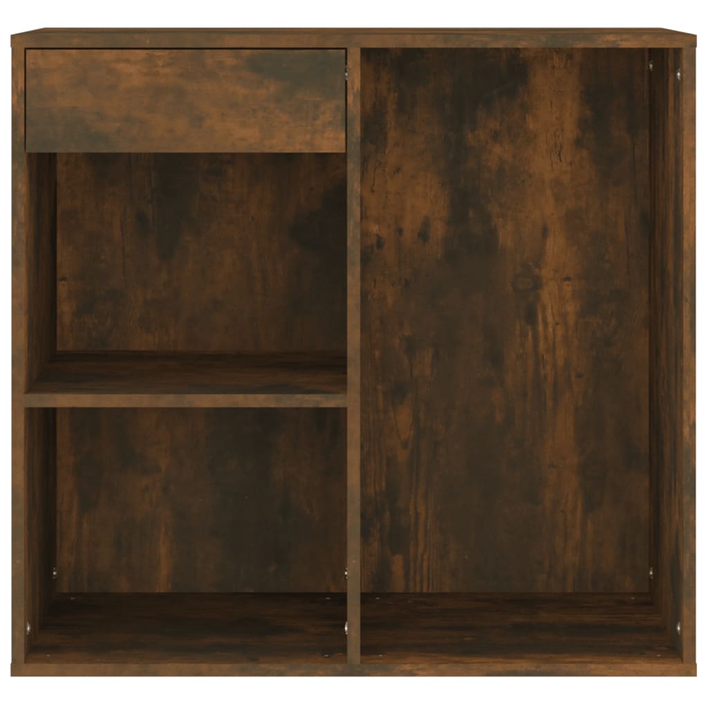 Cosmetic Cabinet | Smoked Oak | Engineered Wood | 80x40x75 cm