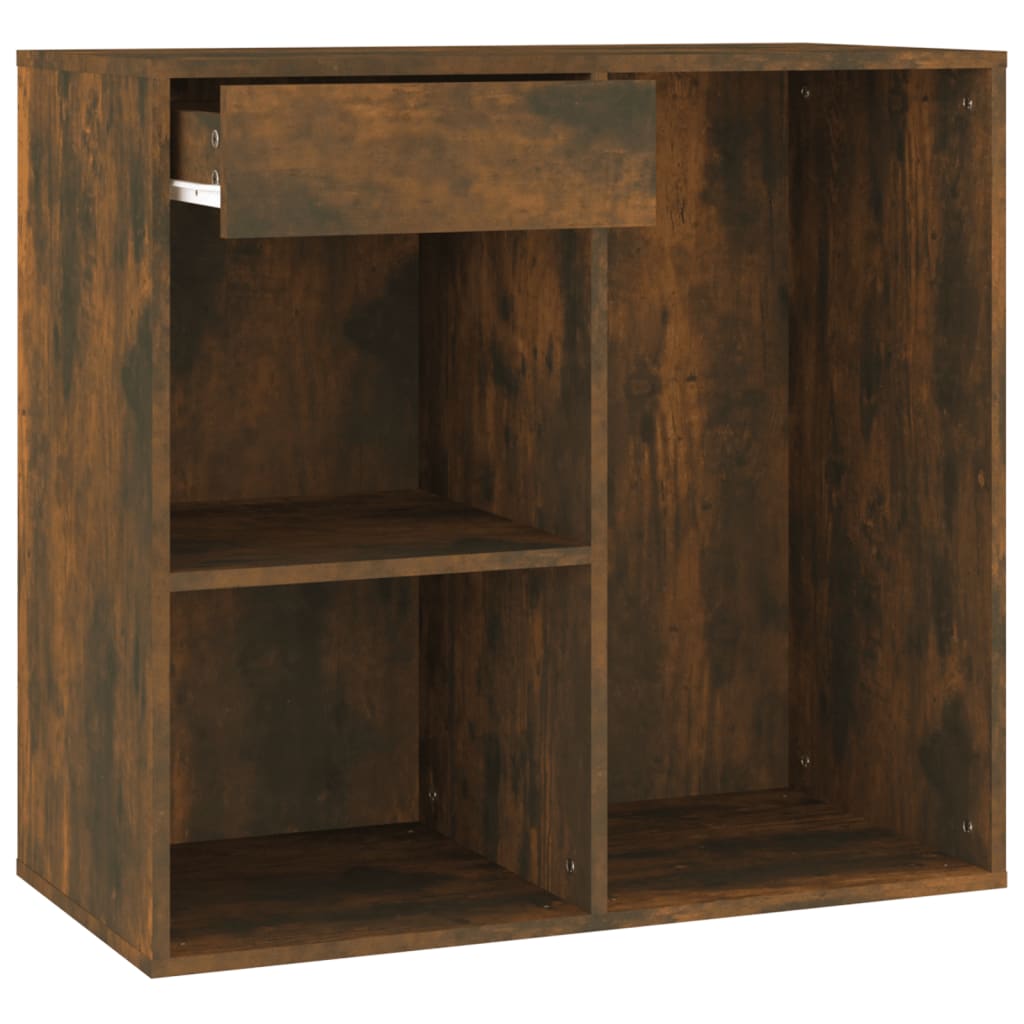 Cosmetic Cabinet | Smoked Oak | Engineered Wood | 80x40x75 cm