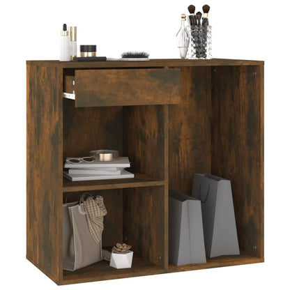 Cosmetic Cabinet | Smoked Oak | Engineered Wood | 80x40x75 cm
