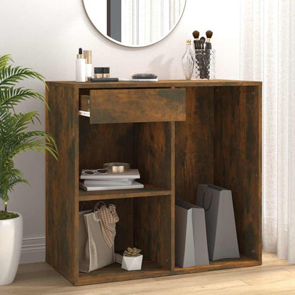 Cosmetic Cabinet | Smoked Oak | Engineered Wood | 80x40x75 cm