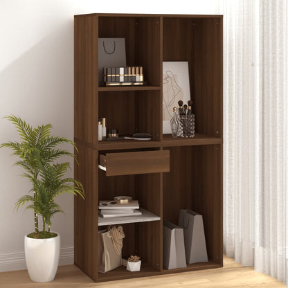 Cosmetic Cabinet Brown Oak 80x40x75 cm Engineered Wood