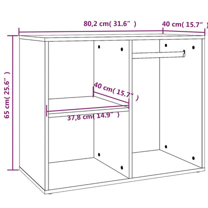 Dressing Cabinet | Grey sonoma | Engineered wood | 80x40x65 cm