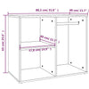 Dressing Cabinet Grey Sonoma 80x40x65 cm Engineered Wood