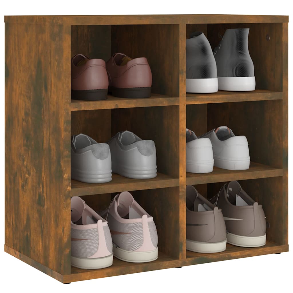 Shoe Cabinet Smoked Oak 52,5x30x50 cm