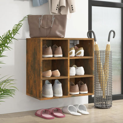 Shoe Cabinet Smoked Oak 52,5x30x50 cm